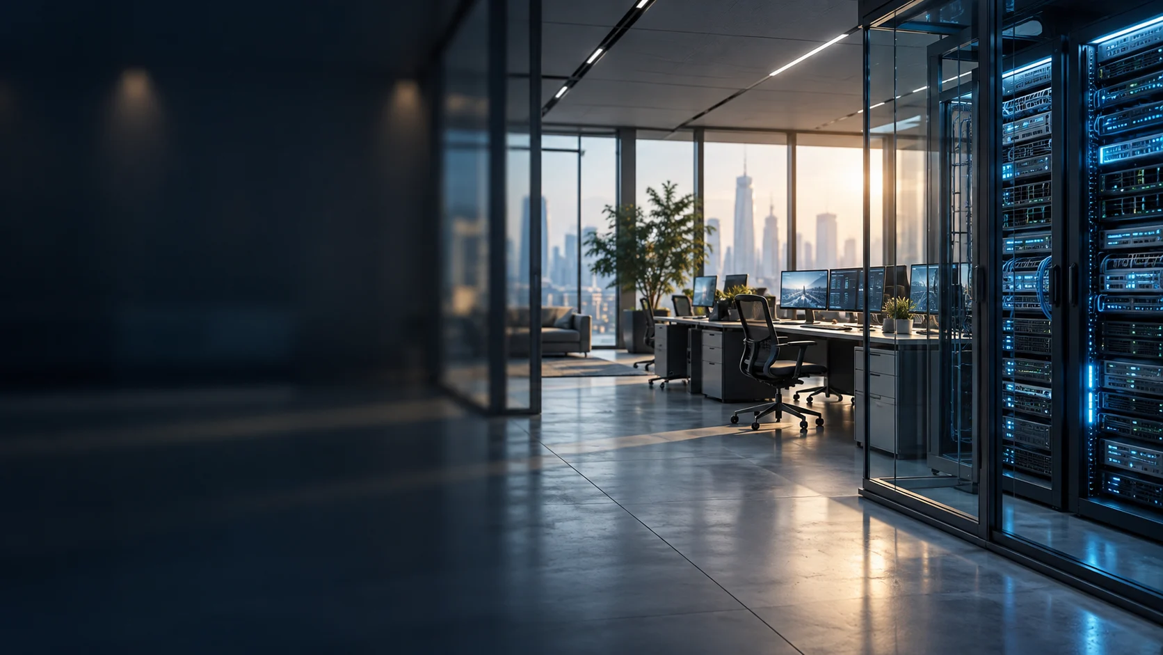 Conceptual office technology and infrastructure environment